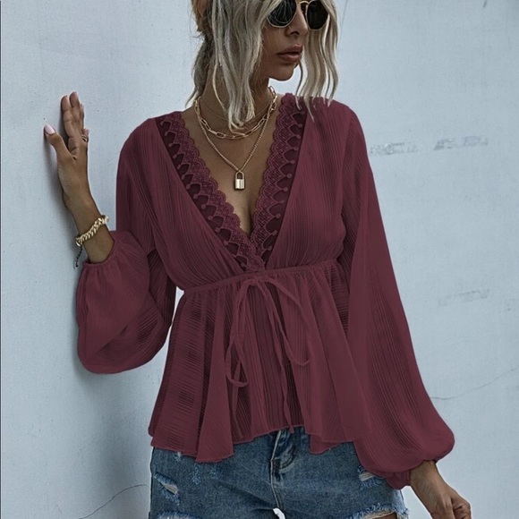 Tops - Red blouse